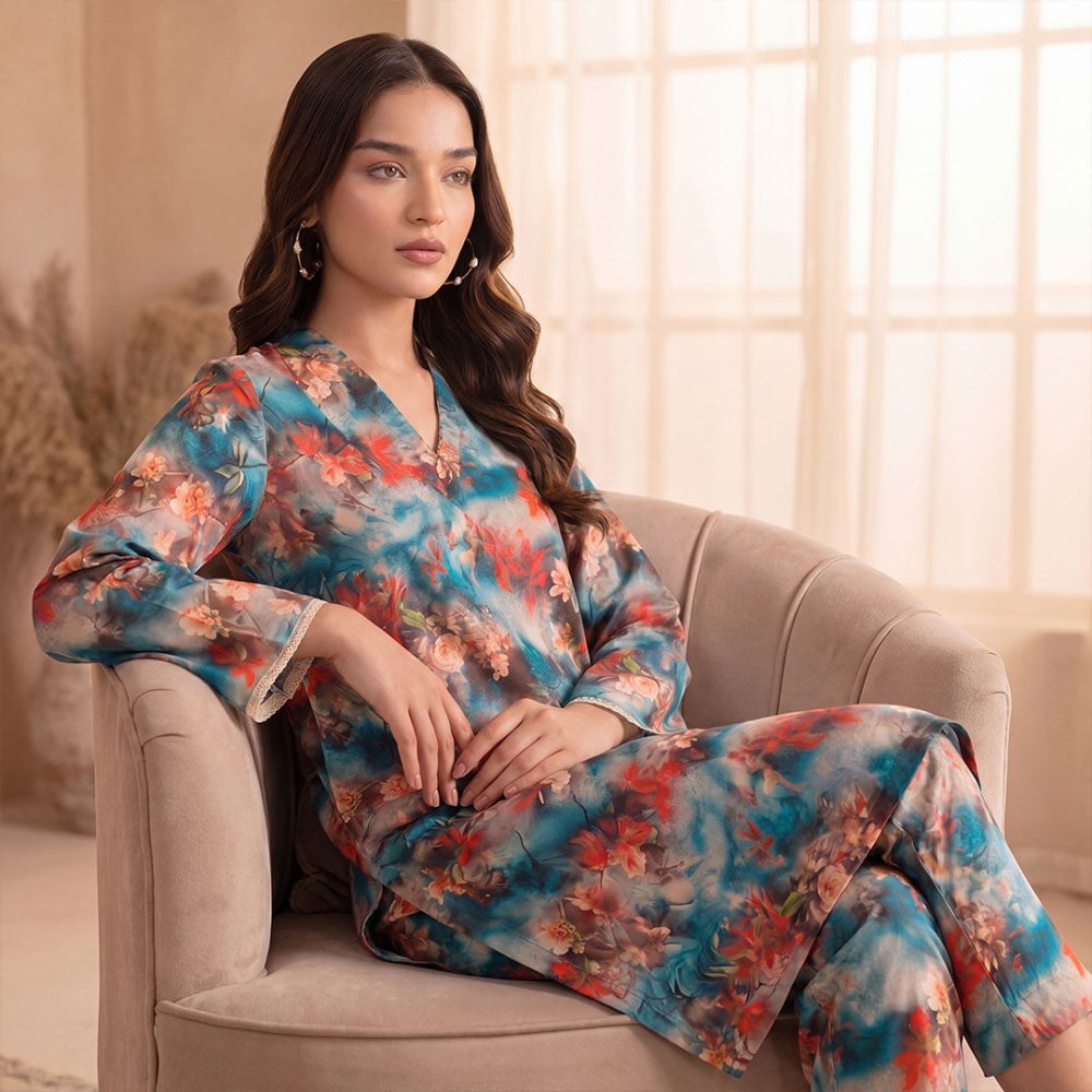 2 Piece Premium Lawn Unstitched Suit (Kurta & Trouser) LC-5007