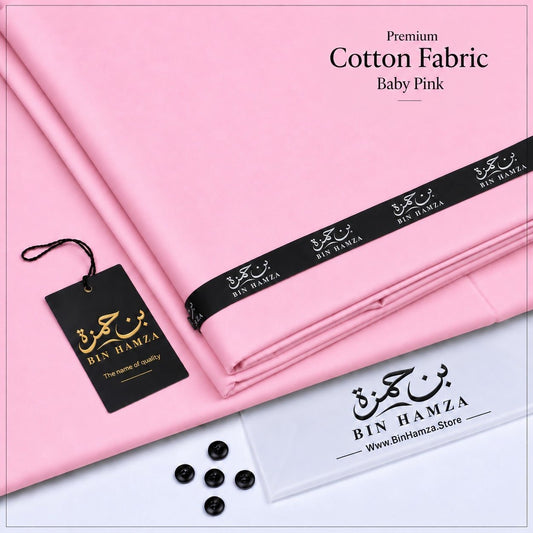 Premium Cotton By Bin Hamza | Baby Pink
