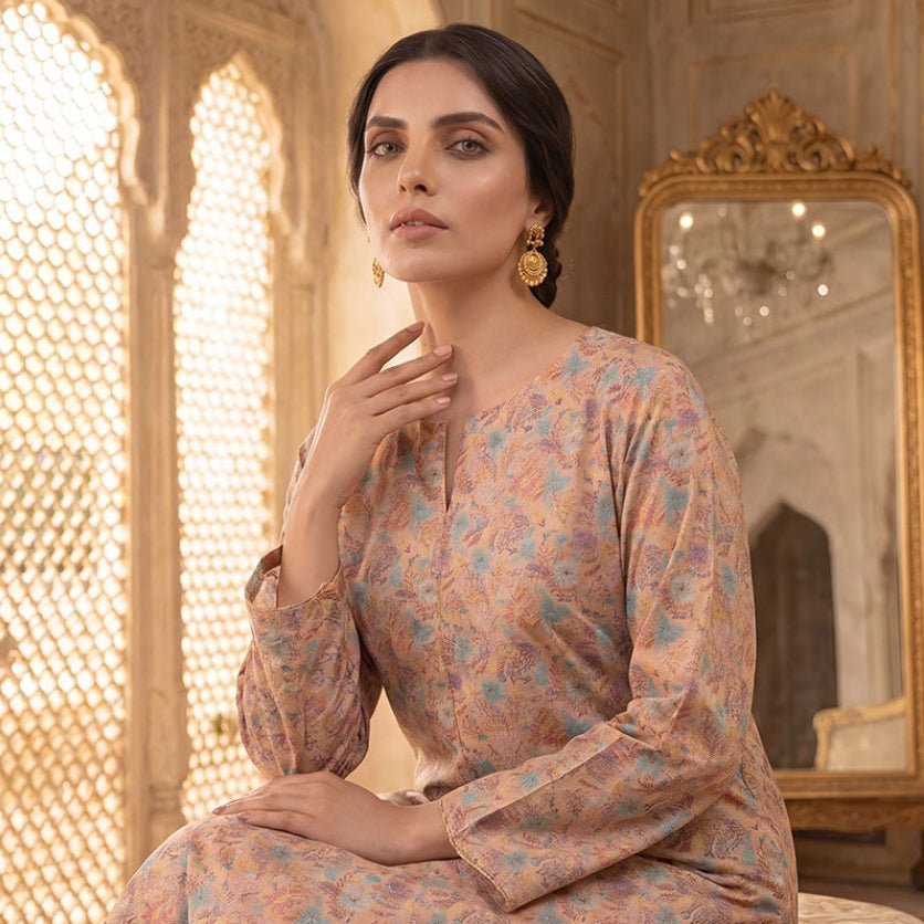 2 Piece Premium Lawn Unstitched Suit (Kurta & Trouser) LC-5001