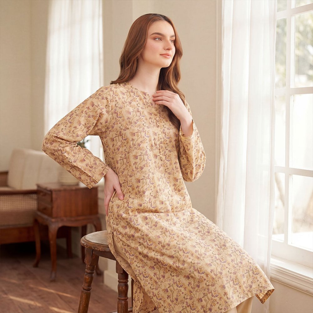 2 Piece Premium Lawn Unstitched Suit (Kurta & Trouser) LC-5003