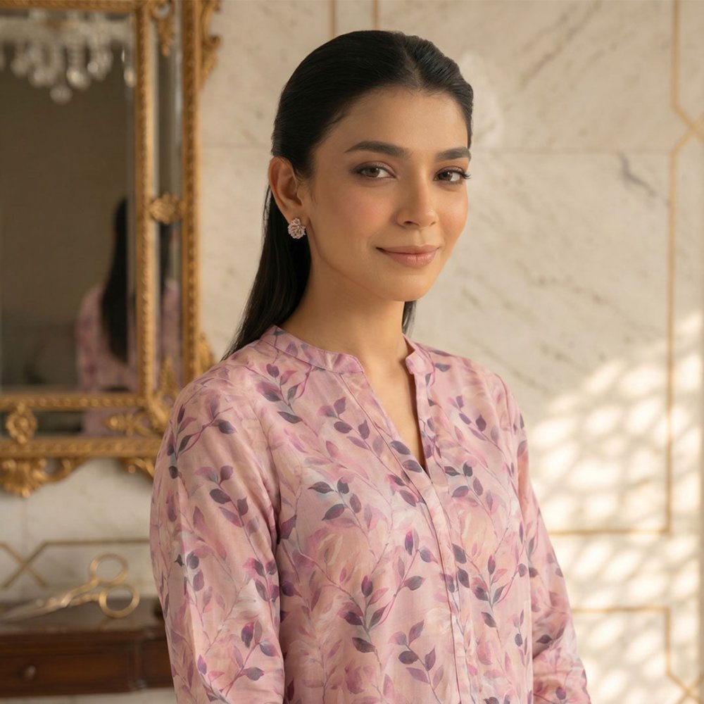 2 Piece Premium Lawn Unstitched Suit (Kurta & Trouser) LC-5009