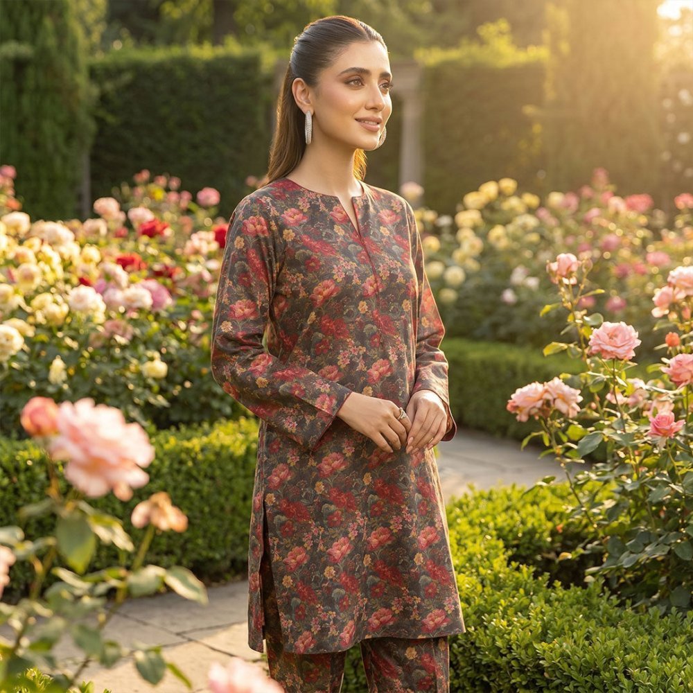 2 Piece Premium Lawn Unstitched Suit (Kurta & Trouser) LC-5011