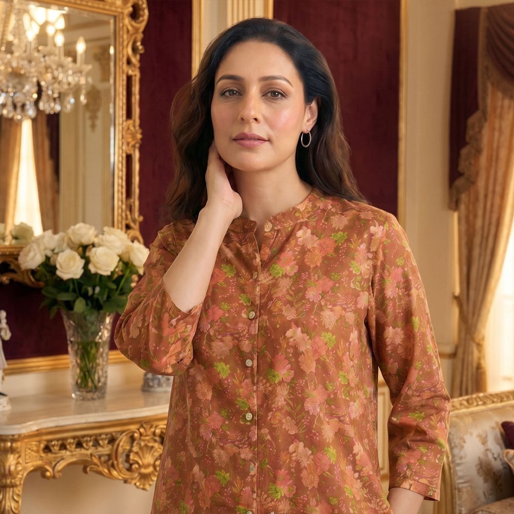 2 Piece Premium Lawn Unstitched Suit (Kurta & Trouser) LC-5025