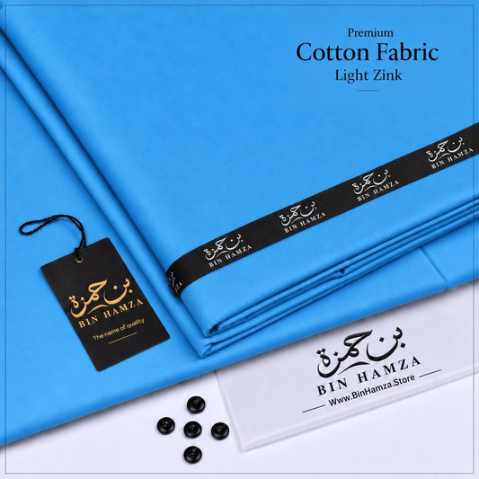 Premium Cotton By Bin Hamza | Light Zink